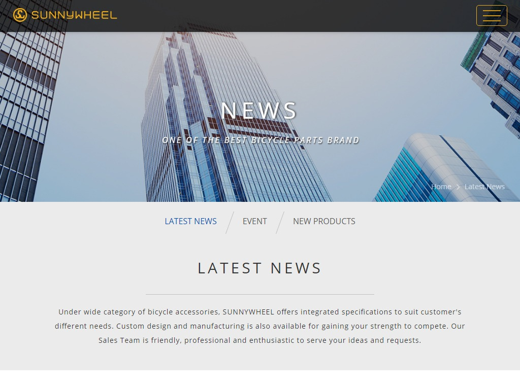 網頁設計-網站設計 - 瑞振工業股份有限公司-SUNNYWHEEL - 平板介面設計