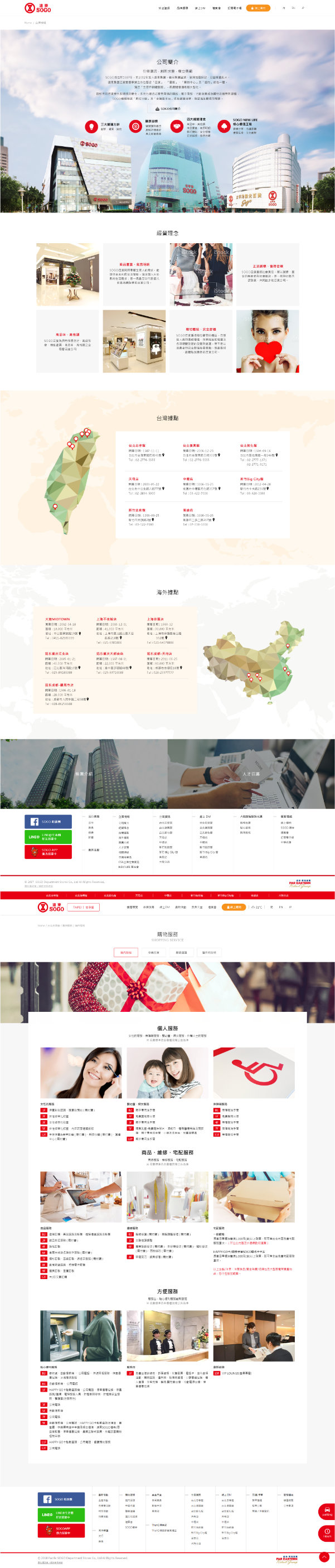 網頁設計-網站設計 - 遠東SOGO百貨 - 內頁設計