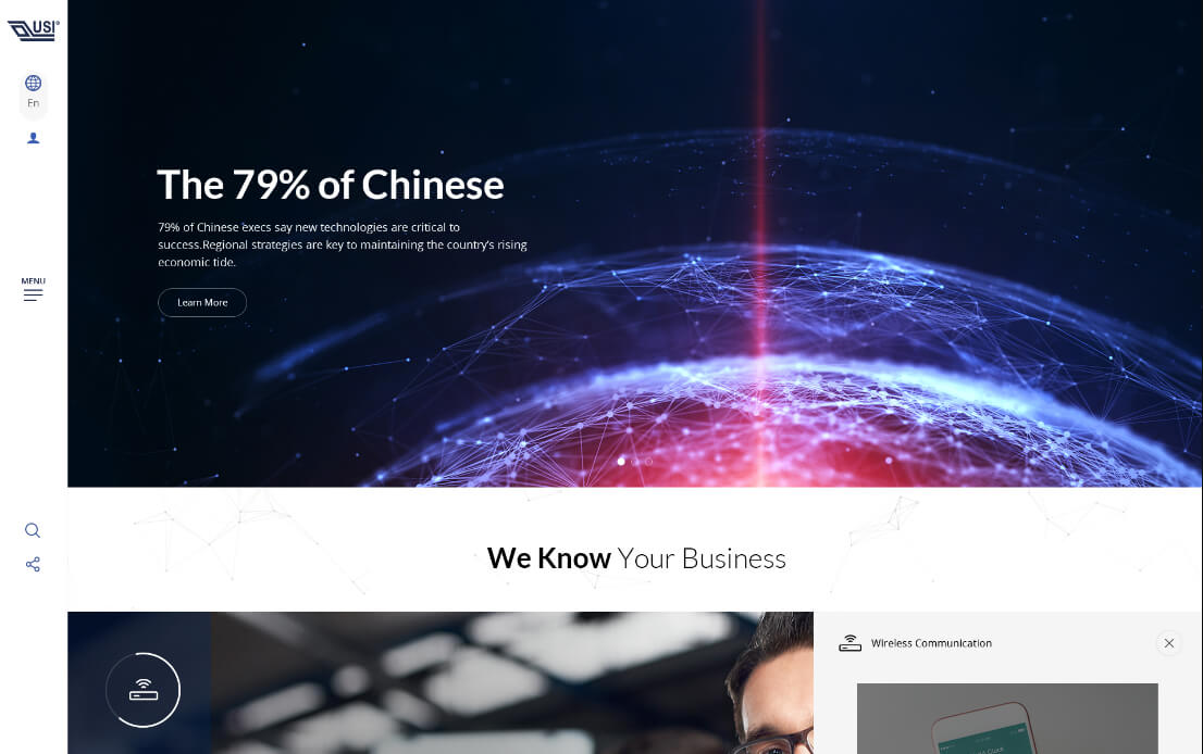 網頁設計-網站設計 - 環鴻科技股份有限公司 - 桌機版設計