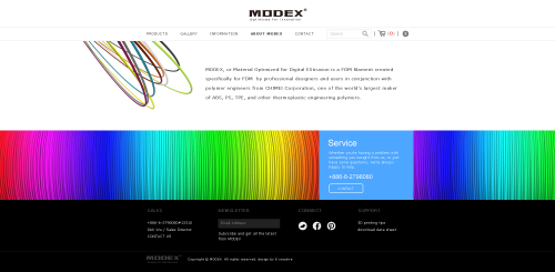 網頁設計-網站設計 - 奇美集團 MODEX - 內頁設計