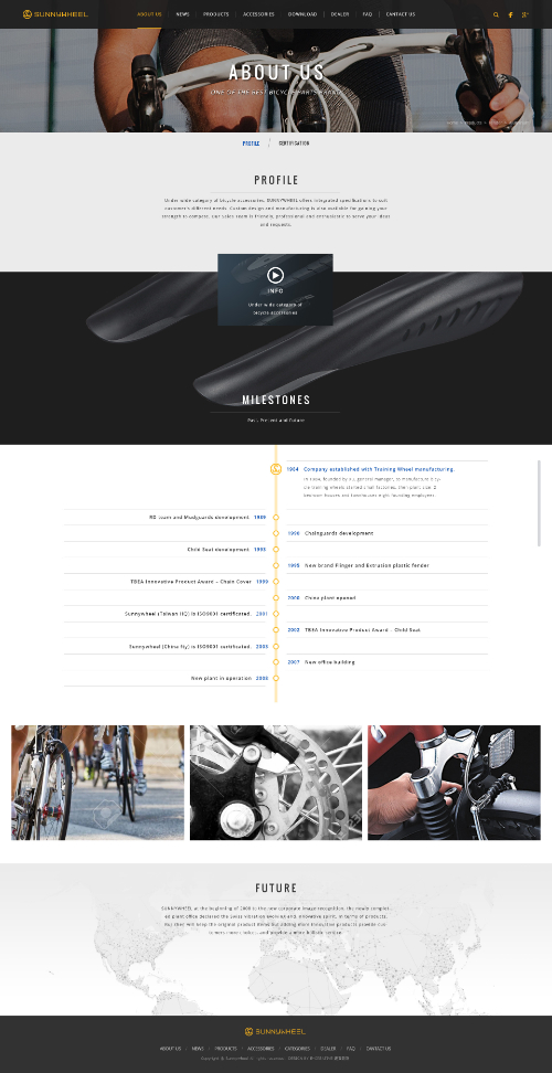 網頁設計-網站設計 - 瑞振工業股份有限公司-SUNNYWHEEL - 內頁設計