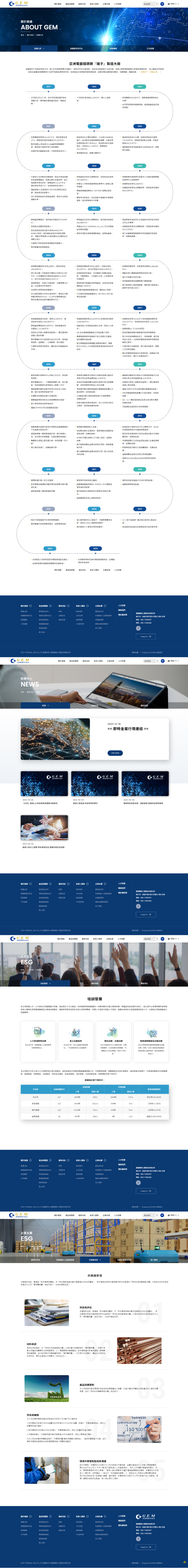 網頁設計-網站設計 - 建通精密工業股份有限公司 - 內頁設計